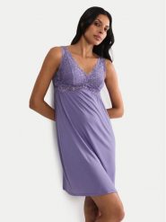 Triumph Koszula nocna Timeless Sensuality 10227238 Fioletowy Regular Fit. Fioletowe koszule nocne i halki Triumph, bez wzorów, z lyocellu, bez ramiączek. Za 189.99 zł.