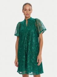 Bruuns Bazaar Sukienka koktajlowa Palm Philly BBW4541 Zielony Loose Fit. Zielone sukienki damskie Bruuns Bazaar, bez wzorów, z syntetyku, wizytowe, bez ramiączek. Za 719.99 zł.