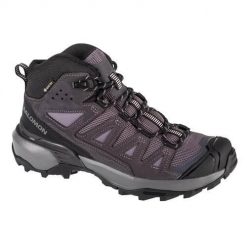 Buty trekkingowe damskie Salomon X Ultra 360 Ltr Mid Gtx W. Szare obuwie trekkingowe damskie Salomon, z materiału, za kostkę, bez zapięcia. Za 701.00 zł.