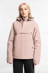 Kurtka damska kangurka Carhartt WIP W' Nimbus Pullover I00321 XS. Czerwone kurtki damskie Carhartt, uniwersalny, bez wzorów, z dresówki, bez kaptura. Za 709.00 zł.