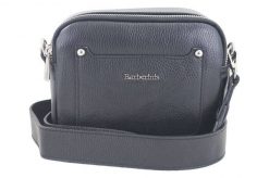 Listonoszka skórzana BARBERINI'S czarna 707-1. Czarne shopper bag Barberinis, z aplikacjami, ze skóry, bez dodatków. Za 219.99 zł.