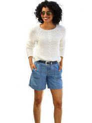 Heine Sweter w kolorze kremowym rozmiar: 50. Brązowe swetry klasyczne damskie Heine, ze splotem, bez kołnierzyka. Za 86.99 zł.