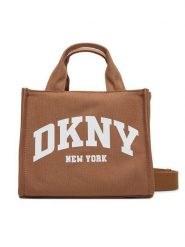 DKNY Torebka R41AOC80 Brązowy. Brązowe torebki klasyczne damskie DKNY, z materiału, bez dodatków. Za 439.99 zł.