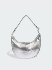 Adidas Torebka Adicolor Half Crescent Bag Metallic Pu KR1562 Srebrny. Szare torebki klasyczne damskie Adidas, ze skóry, bez dodatków. Za 199.99 zł.