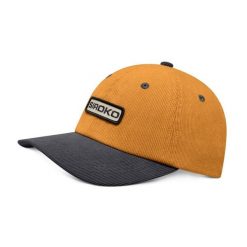 Sztruksowa czapka trekkingowa z daszkiem Siroko Wapta Mustard. Żółte czapki z daszkiem damskie SIROKO, bez wzorów, z materiału. Za 126.00 zł.