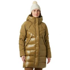 Parka dla kobiet Helly Hansen Bliss. Brązowe parki damskie Helly Hansen, na zimę, bez kaptura. W wyprzedaży za 1,497.50 zł.