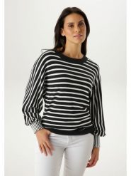 Aniston Sweter w kolorze czarno-białym rozmiar: 42. Czarne swetry klasyczne damskie Aniston, bez kołnierzyka. Za 173.99 zł.