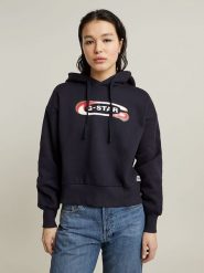 G-Star Bluza w kolorze czarnym rozmiar: XXS. Czarne bluzy damskie G-Star, xxs, bez wzorów, z bawełny, z kapturem. Za 188.85 zł.