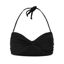 Damski top do kostiumu kąpielowego Athlecia Larinie. Czarne bikini Athlecia, bez wzorów. Za 168.50 zł.