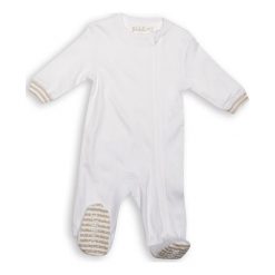Pajacyk Biały 12-18m. Białe śpiochy niemowlęce Juddlies. Za 48.17 zł.