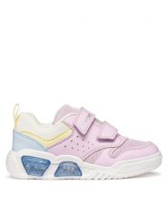Geox Sneakersy J Illuminus Girl J55HPA 014BU C8RM4 D Różowy. Czerwone buty sportowe dziewczęce Geox, ze skóry, bez zapięcia. Za 319.99 zł.