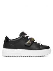 Guess Sneakersy FLTDRI ELE12 Czarny. Czarne obuwie sportowe damskie Guess, ze skóry, bez zapięcia. Za 449.99 zł.