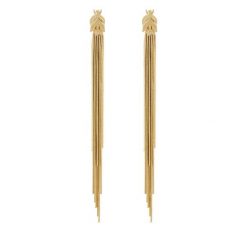 Kolczyki Patrizia Pepe. Żółte kolczyki damskie Patrizia Pepe, złote. Za 559.99 zł.