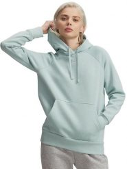 Under Armour Bluza "Rival" w kolorze turkusowym rozmiar: XXL. Niebieskie bluzy damskie Under Armour, xxl, bez wzorów, z kapturem. Za 138.45 zł.