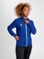 Damska bluza dresowa z kapturem Hummel Authentic Pl. Niebieskie bluzy damskie Hummel, xs, bez wzorów, z dresówki, z kapturem. Za 253.55 zł.