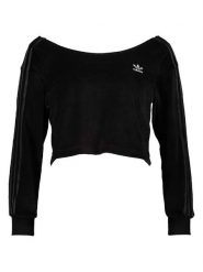 Adidas Bluza w kolorze czarnym rozmiar: 32. Czarne bluzy damskie Adidas, bez wzorów, bez kaptura. Za 92.42 zł.