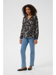 Kaffe Bluzka w kolorze czarnym rozmiar: 34. Czarne bluzki damskie Kaffe, s, bez wzorów, z wiskozy, klasyczne, bez kołnierzyka, bez ramiączek. Za 82.64 zł.