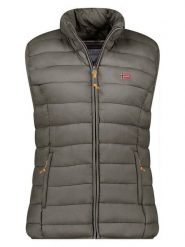 Geographical Norway Kamizelka pikowana "Vatikolor" w kolorze khaki rozmiar: XL. Brązowe kamizelki damskie Geographical Norway, xl, bez wzorów, bez kaptura. Za 148.45 zł.