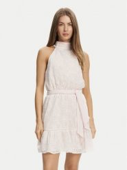 Guess Sukienka letnia W5GK15 W0WA2 Różowy Regular Fit. Czerwone sukienki damskie Guess, z aplikacjami, z syntetyku, bez ramiączek. Za 489.99 zł.