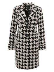 Aniston Płaszcz przejściowy w kolorze czarno-białym rozmiar: 42. Białe płaszcze damskie Aniston, bez wzorów, bez kaptura. Za 117.45 zł.