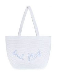 BLE Shopper bag w kolorze białym - 52 x 30 cm rozmiar: onesize. Białe shopper bag BLE, bez wzorów, z materiału, na ramię, bez dodatków. Za 49.95 zł.