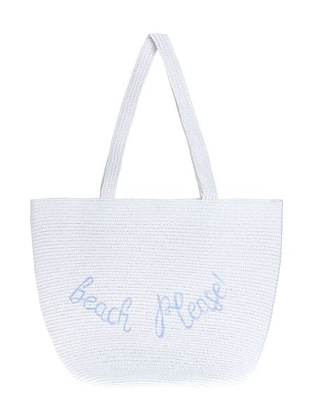 BLE Shopper bag w kolorze białym - 52 x 30 cm rozmiar: onesize. Białe shopper bag BLE, bez wzorów, z materiału, na ramię, bez dodatków. Za 78.95 zł.