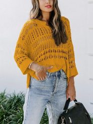 LA Angels Sweter w kolorze jasnobrązowym rozmiar: M. Brązowe swetry klasyczne damskie LA Angels, m, bez kołnierzyka. Za 104.99 zł.