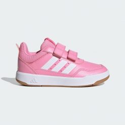 Buty Tensaur Sport 3.0 CF K. Białe obuwie sportowe casual damskie Adidas, z gumy, bez zapięcia. Za 169.00 zł.