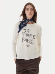 Weekend Max Mara Bluzka Renoir 2525946032 Écru Regular Fit. Bluzki damskie Weekend Max Mara, l, bez wzorów, z bawełny, bez kołnierzyka, bez ramiączek. Za 519.99 zł.