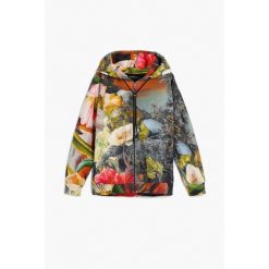 Bluza damska z kapturem Desigual Tessa. Brązowe bluzy damskie Desigual, m, bez wzorów, z materiału, z kapturem. Za 614.50 zł.