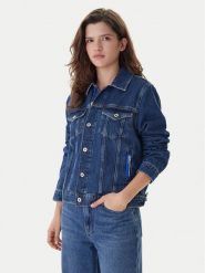 Karl Lagerfeld Jeans Kurtka jeansowa A1W14002 Niebieski Regular Fit. Niebieskie kurtki damskie Karl Lagerfeld Jeans, s, bez wzorów, z bawełny, bez kaptura. Za 619.99 zł.