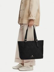 Beverly Hills Polo Club Torebka CWBEO-BHPC-C-001-10 Czarny. Czarne shopper bag Beverly Hills Polo Club, bez wzorów, z materiału, bez dodatków. Za 199.99 zł.
