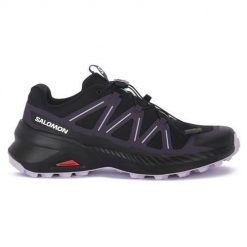 Buty do biegania damskie Salomon Speedcross Peak W. Czarne obuwie sportowe damskie Salomon, z materiału, bez zapięcia, do biegania, salomon speedcross. Za 559.99 zł.