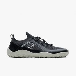 Buty turystyczne damskie Vivobarefoot Primus Trail Knit FG. Czarne obuwie sportowe damskie VIVOBAREFOOT, bez zapięcia, do biegania. Za 704.00 zł.