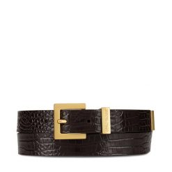 Pasek Damski GINO ROSSI. Brązowe paski damskie Gino Rossi, bez wzorów. Za 129.99 zł.