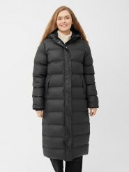 Derbe Płaszcz zimowy w kolorze czarnym rozmiar: 44. Czarne płaszcze damskie Derbe, na zimę, bez wzorów, z puchu, bez kaptura. Za 490.95 zł.