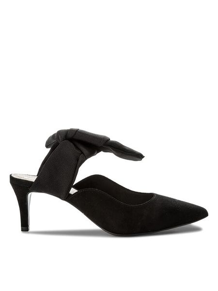 Gino Rossi Klapki Rumi DLH775-AB3-4900-9900-0 Czarny. Czarne klapki damskie Gino Rossi, bez wzorów, ze skóry, bez obcasa, bez zapięcia. Za 449.99 zł.