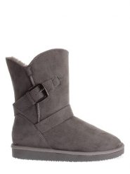 Blackfield Botki zimowe "Eden" w kolorze szarym rozmiar: 36. Szare botki damskie Blackfield, na zimę, z materiału, z okrągłym noskiem, bez obcasa, bez zapięcia. Za 126.15 zł.