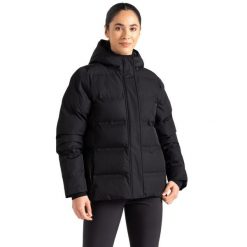 Damska Kurtka Ocieplana Entrusted Padded Jacket. Czarne kurtki damskie Dare 2b, xl, bez wzorów, z lycry, z kapturem. Za 695.99 zł.