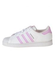 Adidas Sneakersy "Superstar" w kolorze biało-jasnoróżowym rozmiar: 38 2/3. Białe obuwie sportowe damskie Adidas, bez zapięcia. Za 210.79 zł.