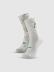4F Skarpetki długie (2-pack) damskie - zielone 35-38. Zielone skarpetki damskie 4F, bez wzorów. Za 49.99 zł.