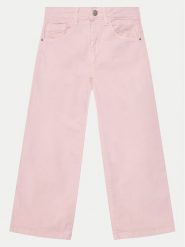 NAME IT Jeansy Rose 13211632 Różowy Wide Leg. Czerwone jeansy dziewczęce Name it, bez wzorów, z bawełny. Za 79.99 zł.