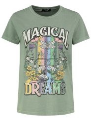 Sublevel Koszulka w kolorze jasnozielonym rozmiar: M. Zielone bluzki damskie Sublevel, m, bez wzorów, z bawełny, bez kołnierzyka, bez ramiączek. Za 57.06 zł.