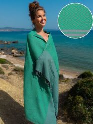 Hammam Chusta hammam w kolorze zielonym - 180 x 100 cm rozmiar: onesize. Zielone chusty damskie Hammam, bez wzorów, z bawełny. Za 69.99 zł.