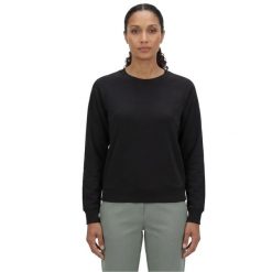 Bluza dresowa sportowa damska Skechluxe Elevate Crewneck. Czarne bluzy damskie Skechers, bez wzorów, z dresówki, bez kaptura. Za 229.99 zł.