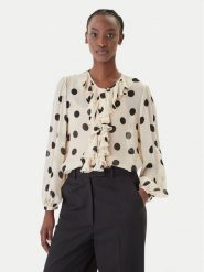 Marella Koszula Valanga 2613111122 Beżowy Relaxed Fit. Brązowe koszule damskie Marella, bez wzorów, z wiskozy, bez kołnierzyka, bez ramiączek. Za 824.99 zł.