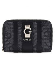 Guess Portfel w kolorze antracytowo-czarnym - 14 x 9 x 2 cm rozmiar: onesize. Czarne portfele damskie Guess, z aplikacjami, z materiału. Za 173.99 zł.