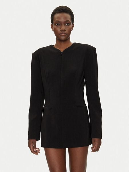 NORMA KAMALI Marynarka KK4244PLG86001 Czarny Regular Fit. Czarne marynarki i żakiety damskie Norma Kamali, s, bez wzorów, z syntetyku. Za 1,619.00 zł.