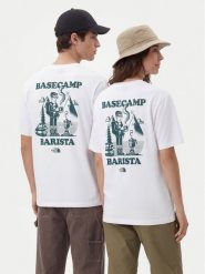 The North Face T-Shirt NF0A8JAA Biały Relaxed Fit. Białe t-shirty damskie The North Face, m, bez wzorów, z bawełny, bez kołnierzyka. Za 149.99 zł.