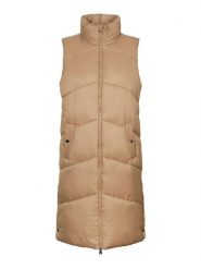 Vero Moda Kamizelka pikowana "Uppsala" w kolorze beżowym rozmiar: XS. Brązowe kamizelki damskie Vero Moda, xs, bez wzorów, bez kaptura. Za 175.95 zł.